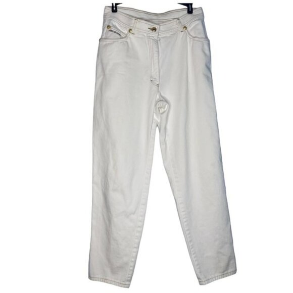 Dino Valiano Off White Vintage Mom Jeans Size 42 - Picture 1 of 10